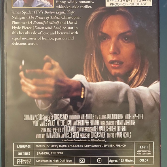 “Wolf” 90s fantasy/horror flick (DVD) - Picture 2 of 2